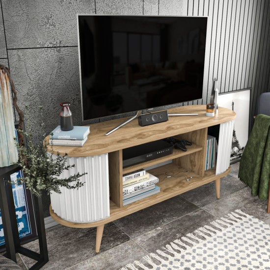 TV Stand Stor - Oud Oak, White Oud Oak
White TV Stand Stor - Oud Oak, White Oud Oak
White