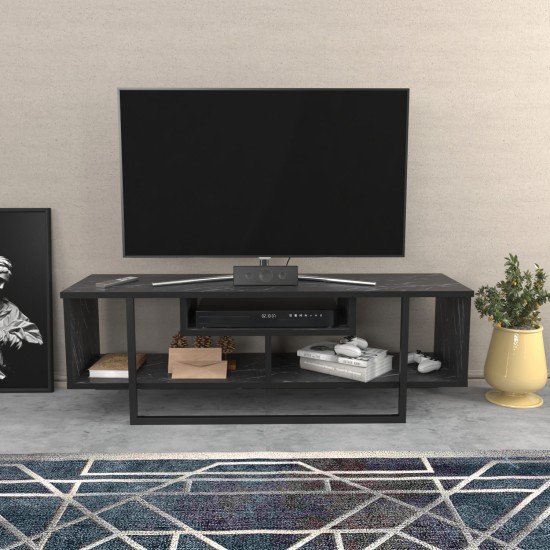 TV Stand Asal 120 - Black Black TV Stand Asal 120 - Black Black