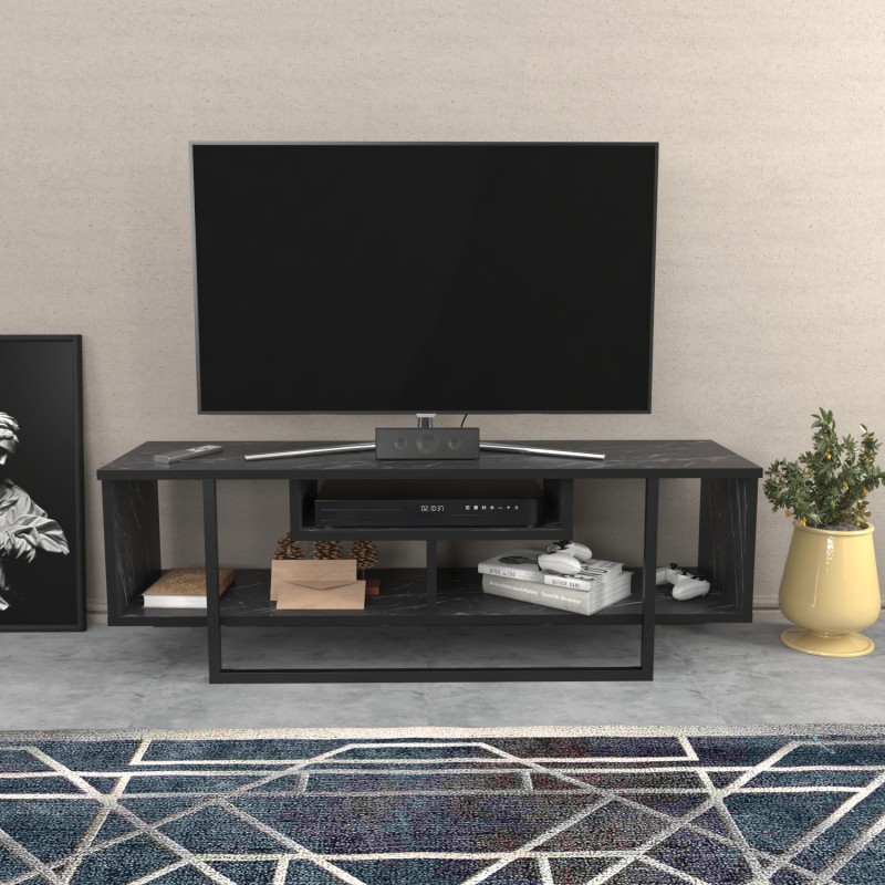 TV Stand Asal 120 - Black Black