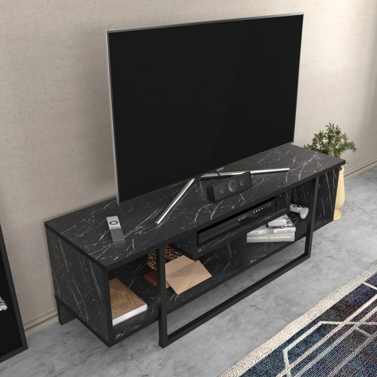 TV Stand Asal 120 - Black Black TV Stand Asal 120 - Black Black