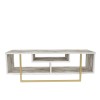 TV Stand Asal 120 - Ephesus, Gold White
Gold