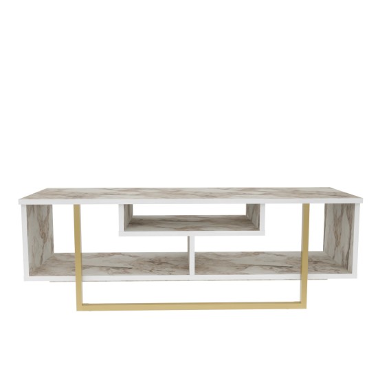 TV Stand Asal 120 - Ephesus, Gold White
Gold TV Stand Asal 120 - Ephesus, Gold White
Gold