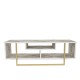 TV Stand Asal 120 - Ephesus, Gold White
Gold TV Stand Asal 120 - Ephesus, Gold White
Gold