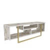 TV Stand Asal 120 - Ephesus, Gold White
Gold
