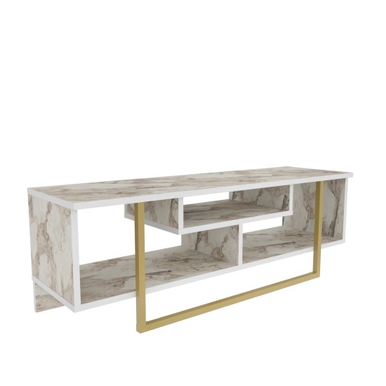 TV Stand Asal 120 - Ephesus, Gold White
Gold TV Stand Asal 120 - Ephesus, Gold White
Gold