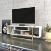 TV Stand Asal 120 - Gold, White Gold
White