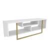 TV Stand Asal 120 - Gold, White Gold
White