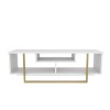 TV Stand Asal 120 - Gold, White Gold
White