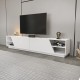 TV Stand Rhodes - White White Hanah Home TV Stand Rhodes - White White