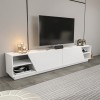 Hanah Home TV Stand Rhodes - White White