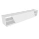 TV Stand Rhodes - White White Hanah Home TV Stand Rhodes - White White