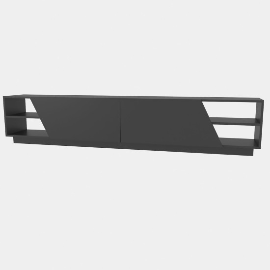 TV Stand Rhodes - Anthracite Anthracite TV Stand Rhodes - Anthracite Anthracite