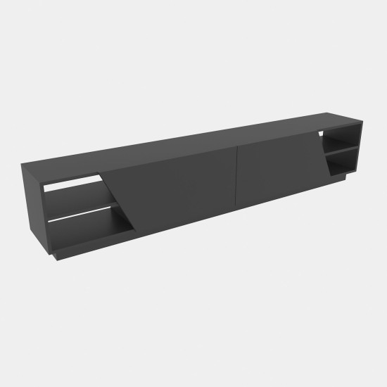 TV Stand Rhodes - Anthracite Anthracite TV Stand Rhodes - Anthracite Anthracite