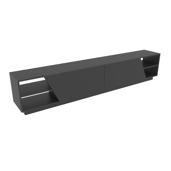 TV Stand Rhodes - Anthracite Anthracite TV Stand Rhodes - Anthracite Anthracite