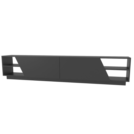 TV Stand Rhodes - Anthracite Anthracite TV Stand Rhodes - Anthracite Anthracite