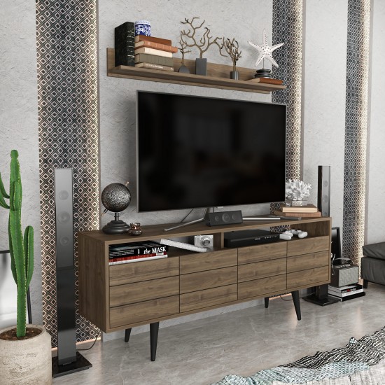 TV Unit Ola - Walnut Walnut TV Unit Ola - Walnut Walnut