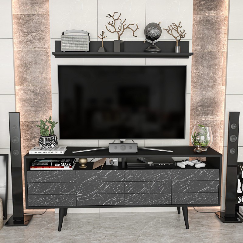 TV Unit Ola - Black Black