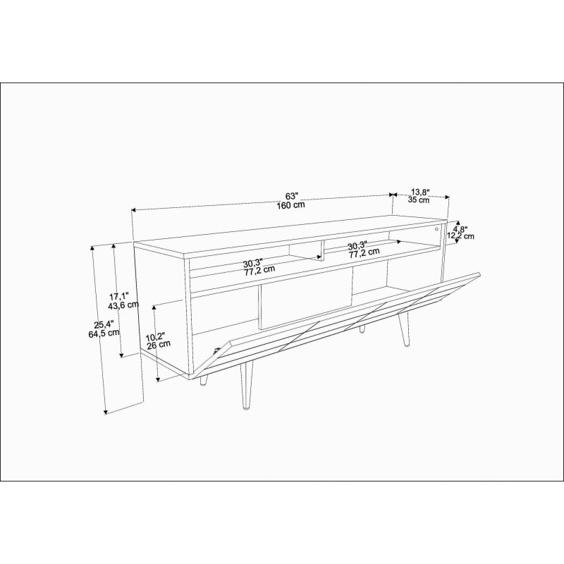 TV Unit Ola - Black Black