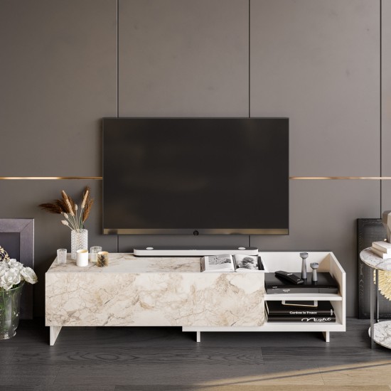 TV Stand Parion - White White TV Stand Parion - White White