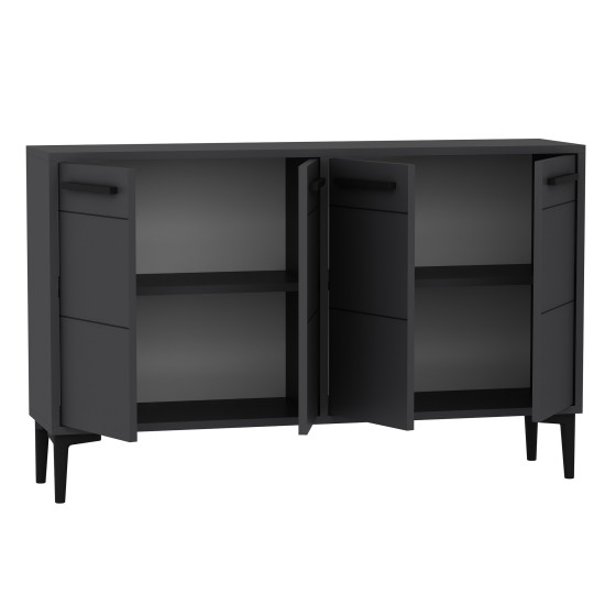 TV Stand Stria - Anthracite Anthracite TV Stand Stria - Anthracite Anthracite