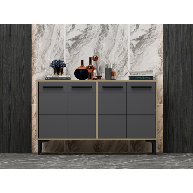 TV Stand Stria - Sapphire Oak, Anthracite Sapphire Oak
Anthracite