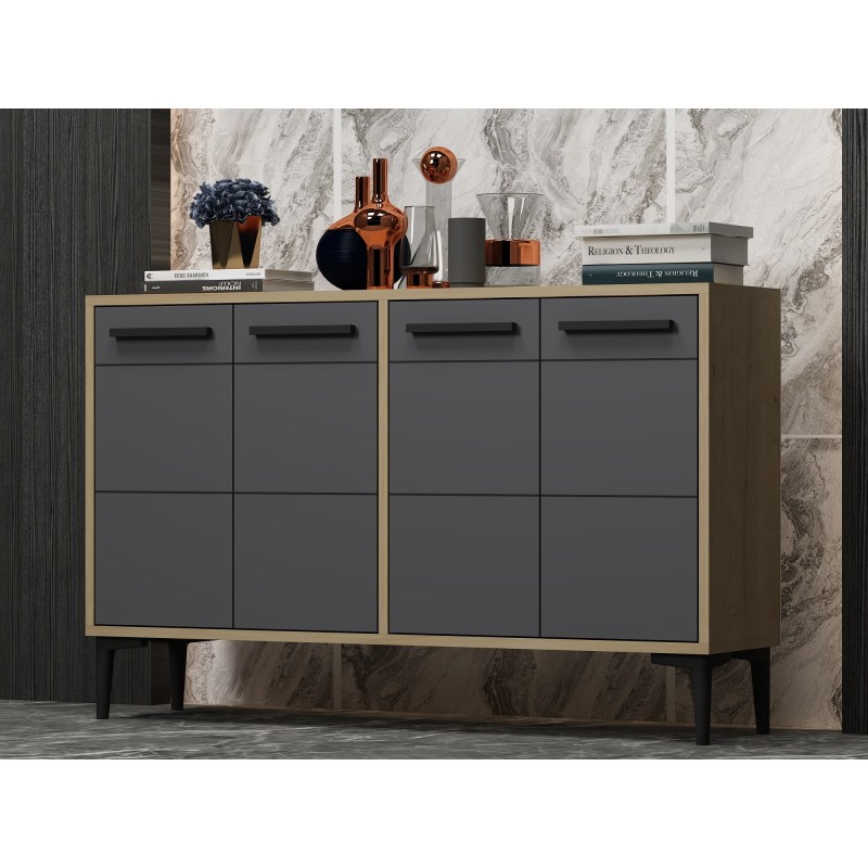 TV Stand Stria - Sapphire Oak, Anthracite Sapphire Oak
Anthracite