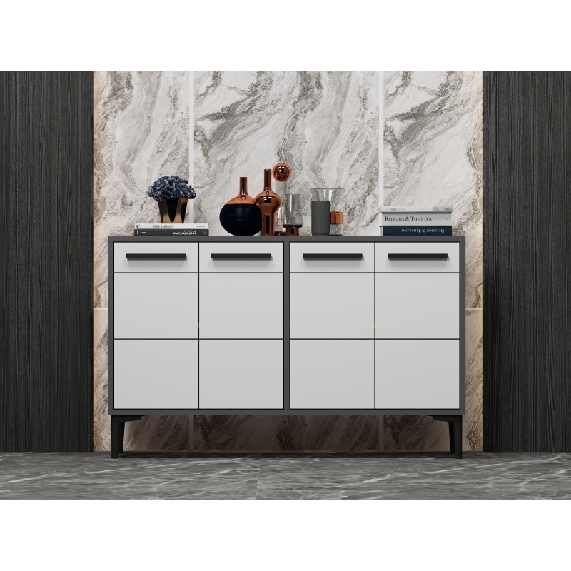 TV Stand Stria - Anthracite, White Anthracite
White