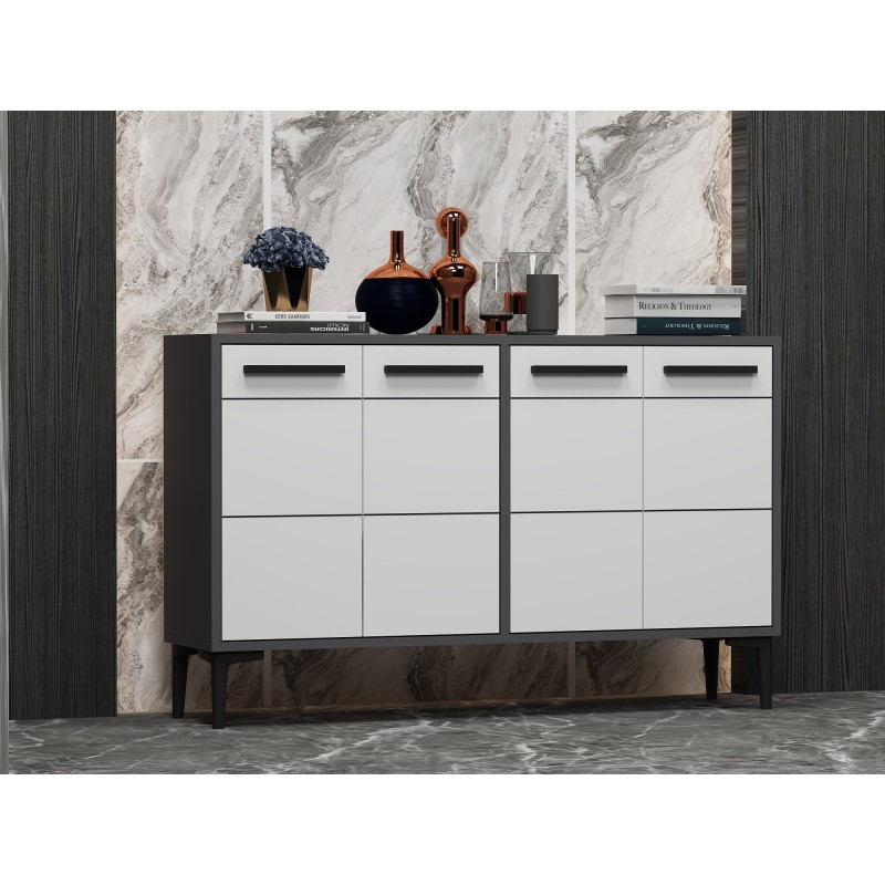 TV Stand Stria - Anthracite, White Anthracite
White