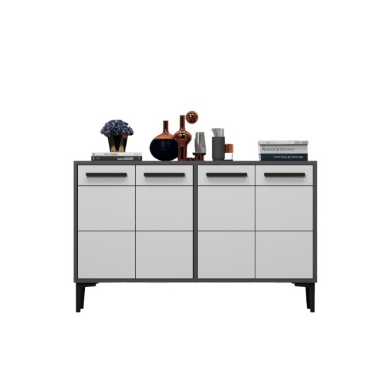 TV Stand Stria - Anthracite, White Anthracite
White TV Stand Stria - Anthracite, White Anthracite
White