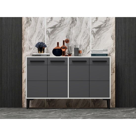 Console Stria - White, Anthracite White
Anthracite Console Stria - White, Anthracite White
Anthracite