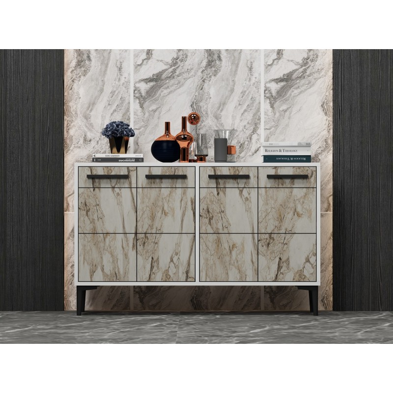 Console Stria - White, Marble White
Marble