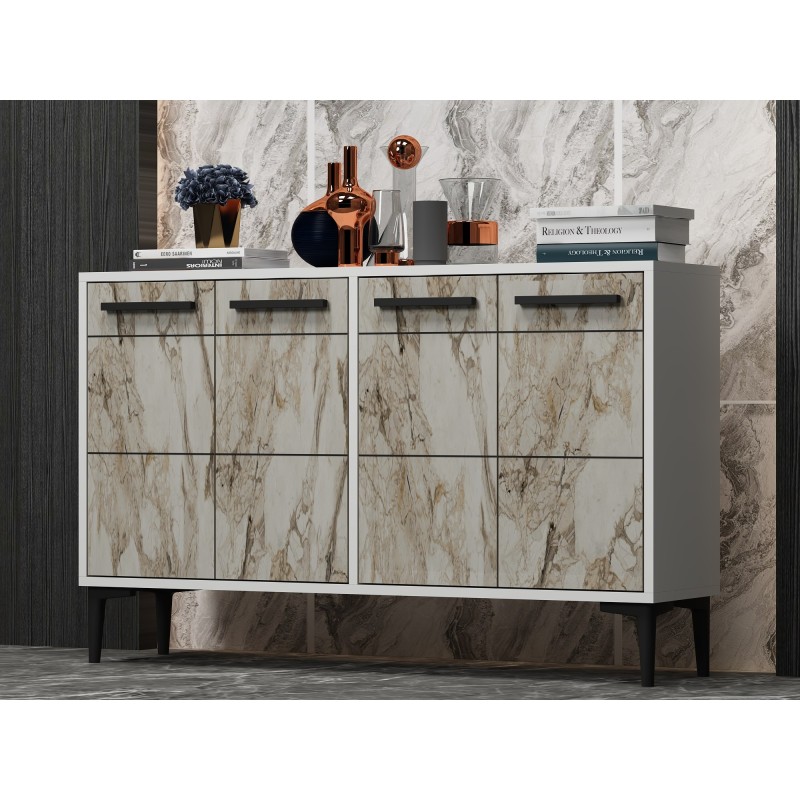 Console Stria - White, Marble White
Marble