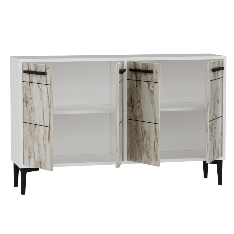 Console Stria - White, Marble White
Marble