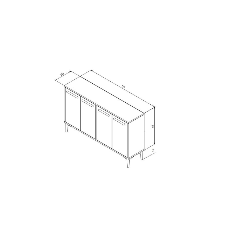 Console Stria - White, Marble White
Marble