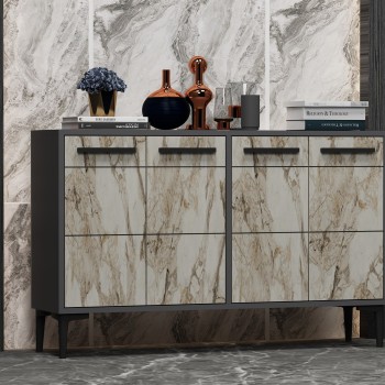 Console Stria - Anthracite, Marble Anthracite
Marble