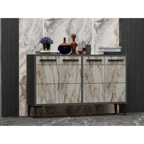 Console Stria - Anthracite, Marble Anthracite
Marble Console Stria - Anthracite, Marble Anthracite
Marble