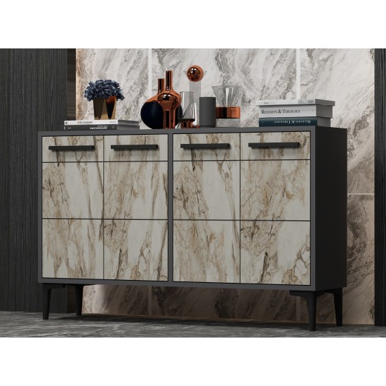 Console Stria - Anthracite, Marble Anthracite
Marble Console Stria - Anthracite, Marble Anthracite
Marble