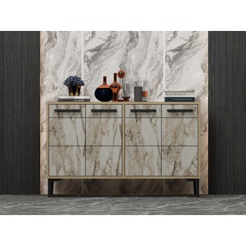 Console Stria - Sapphire Oak, Marble Sapphire Oak
Marble