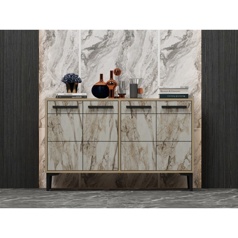 Console Stria - Sapphire Oak, Marble Sapphire Oak
Marble