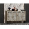 Console Stria - Sapphire Oak, Marble Sapphire Oak
Marble