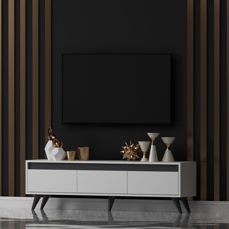 TV Stand Century - White White