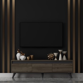 TV Stand Century - Walnut Walnut