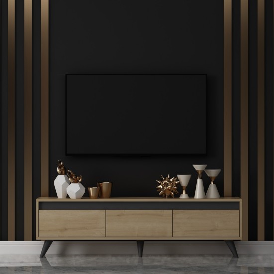 TV Stand Century - Sapphire Oak Sapphire Oak