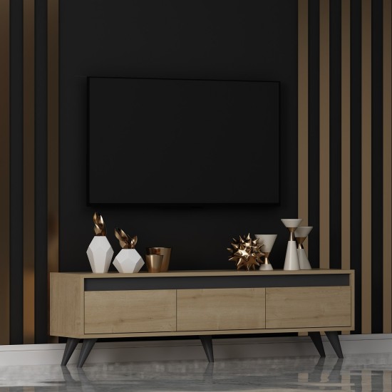 TV Stand Century - Sapphire Oak Sapphire Oak