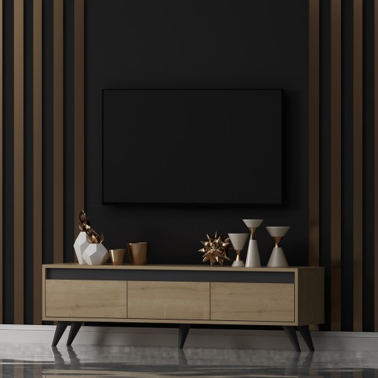 TV Stand Century - Sapphire Oak Sapphire Oak