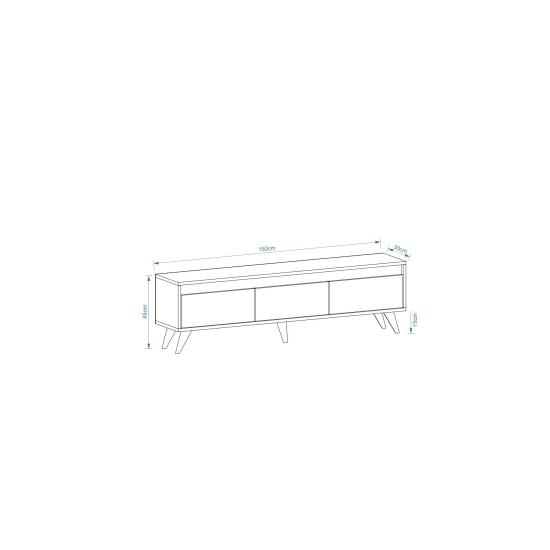 TV Stand Century - Sapphire Oak Sapphire Oak