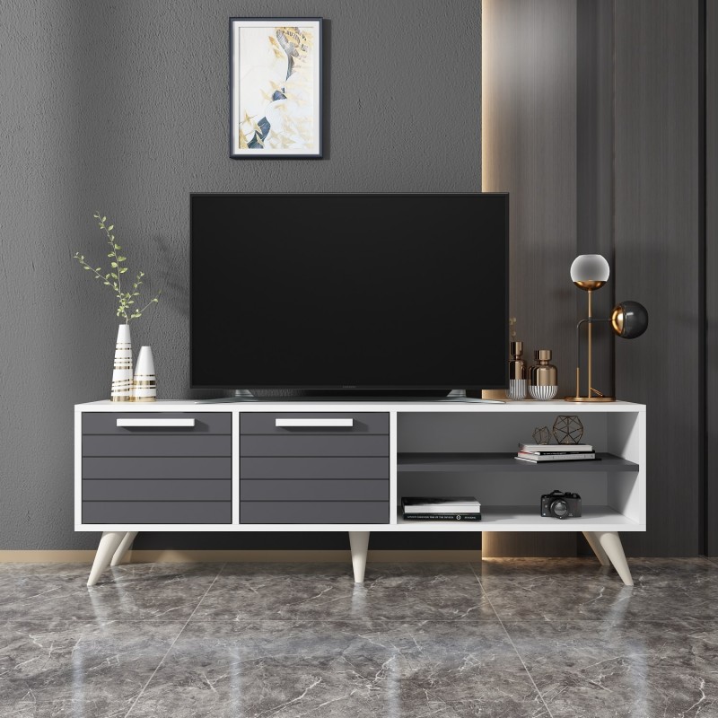 TV Stand Noyan - White, Anthracite White
Anthracite