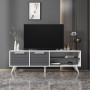 TV Stand Noyan - White, Anthracite White
Anthracite