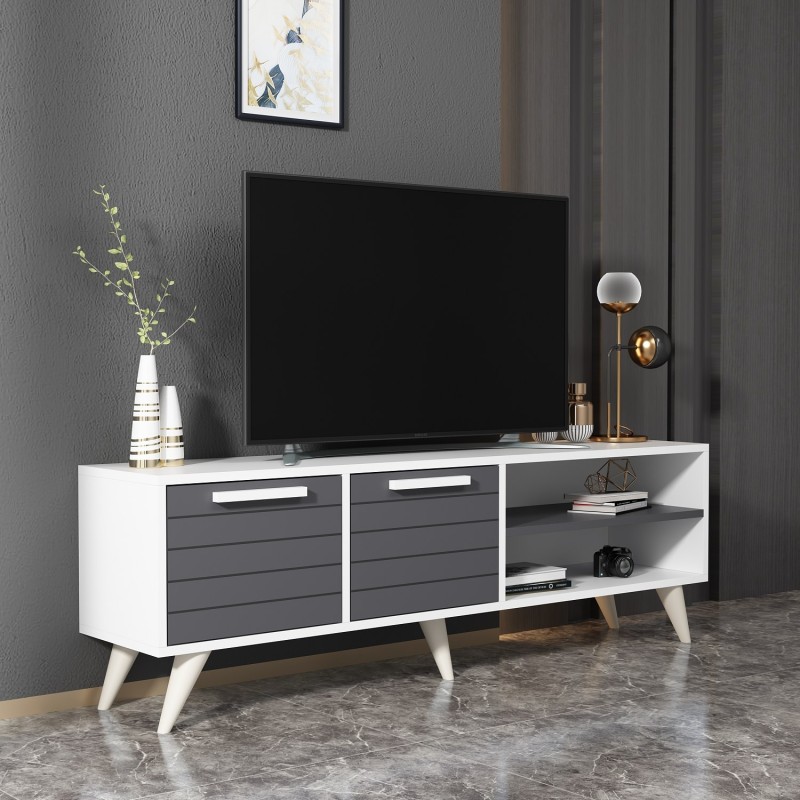 TV Stand Noyan - White, Anthracite White
Anthracite