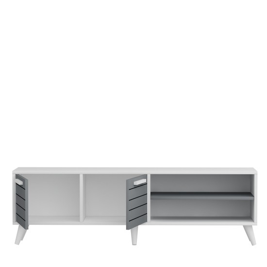 TV Stand Noyan - White, Anthracite White
Anthracite TV Stand Noyan - White, Anthracite White
Anthracite